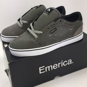 Emerica Jinx 2 Youth Grey Size 4 Vintage Skate New